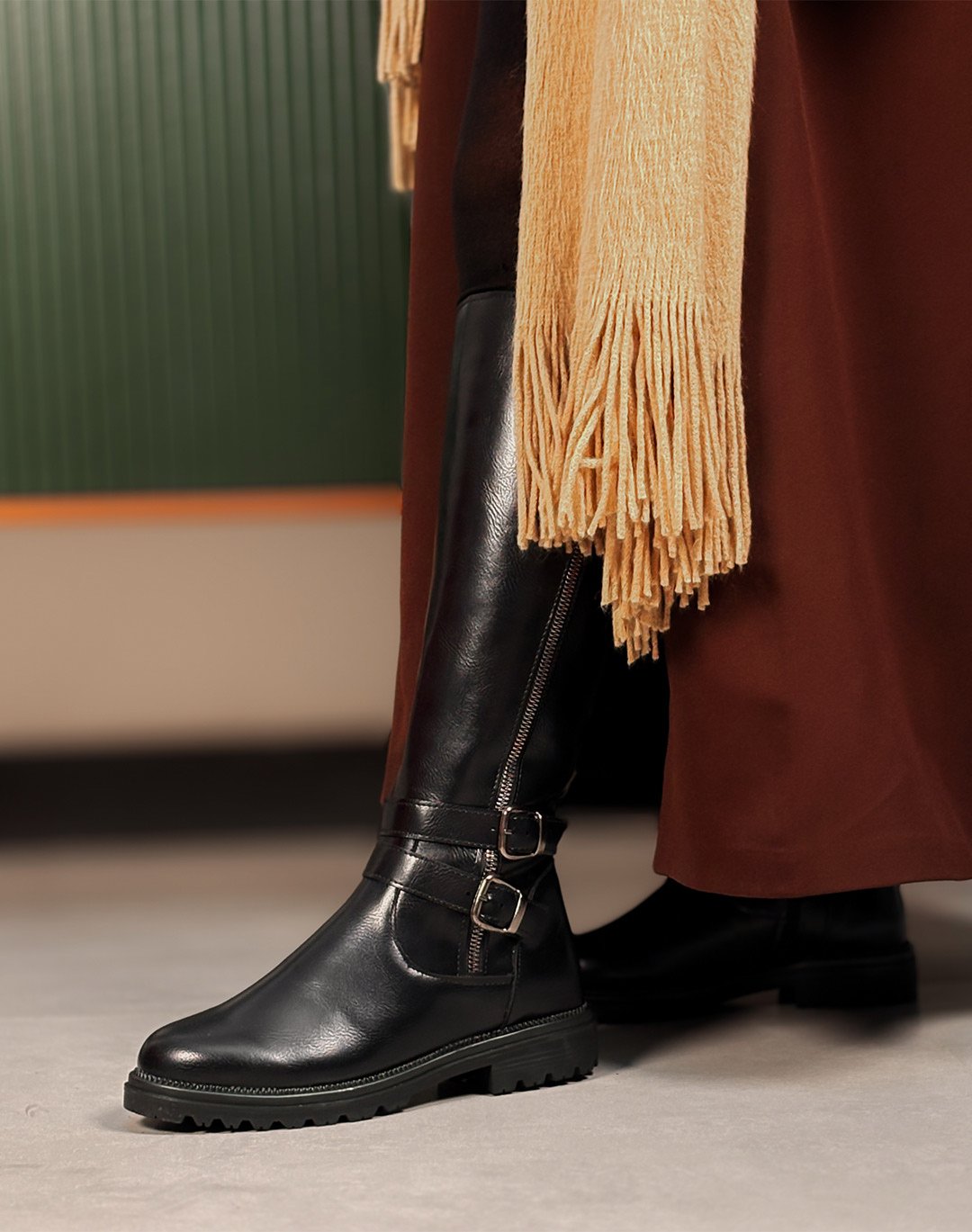 بوت دوسگک چرمی