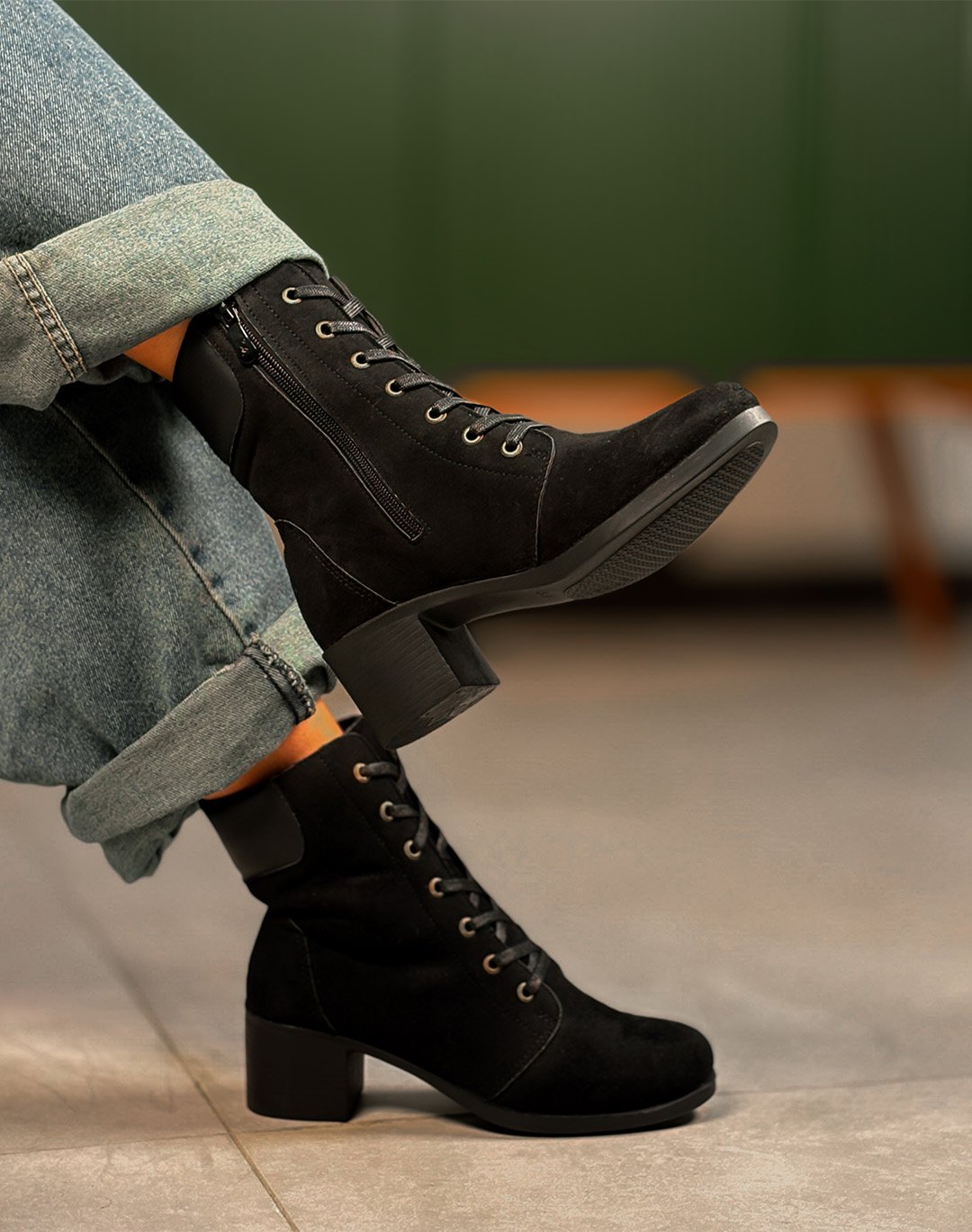 نیم بوت پاشنه سربازی